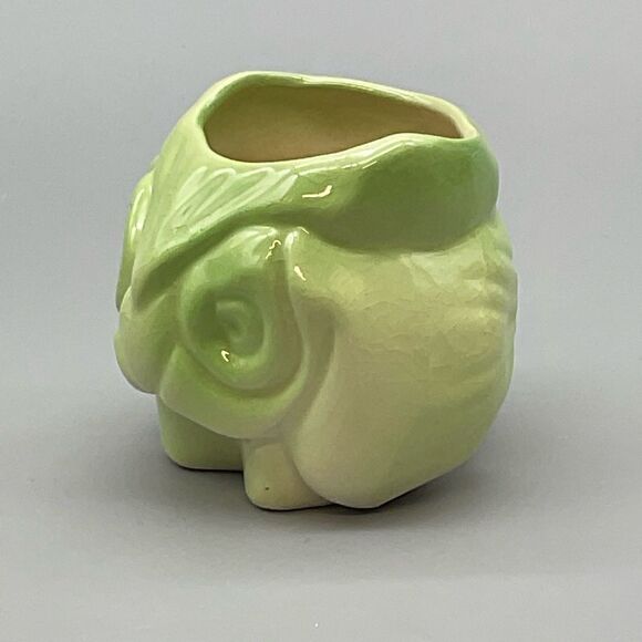 Vintage Primitive Owl Ceramic Toothpick Holder Kitsch - Picture 7 of 10